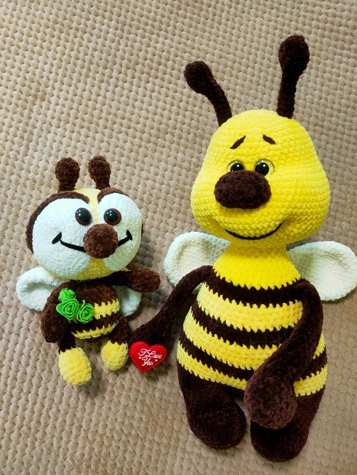 Іграшка Бджілка жовта в'язана дитяча ручная работа подарунок сувенір hand made Нововолынск - изображение 7