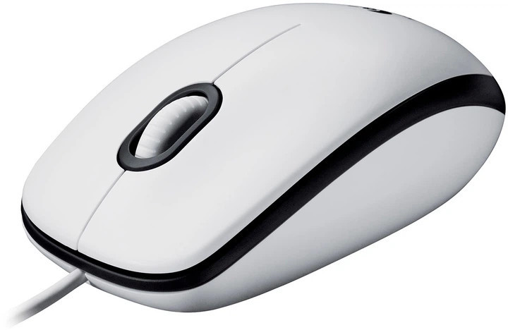 Мышь компьютерная проводная Logitech M100 White L910-006764 белая Киев - изображение 1