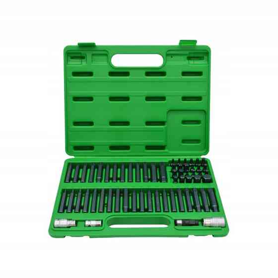 Профессиональный набор бит TORX, HEX, SPLINE, RIBE, SQ 60ед. TOPTUL GCAI6003 Харьков