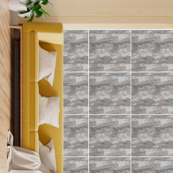 Декоративна ПВХ плита платиновий мармур 600*600*3mm (S) SW-00001632 Одеса - зображення 1