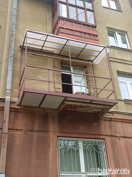 Балкон под ключ с выносом по плите и внутренней обшивкой с утеплением. БЕЗ ПОСРЕДНИКОВ, Харьков Харьков - изображение 12