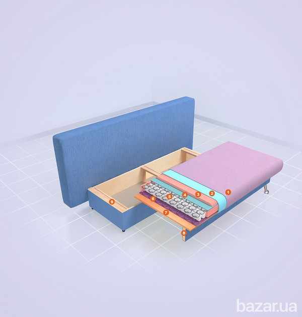 Софа двуспальная Амелия еврокнижка Київ - зображення 11