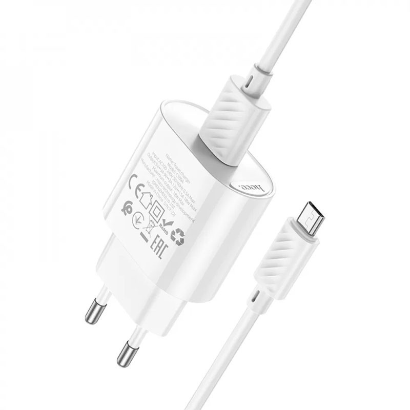 СЗУ Hoco C109A Fighter QC3.0 18W (1USB-A) + кабель USB to MicroUSB Херсон - изображение 2