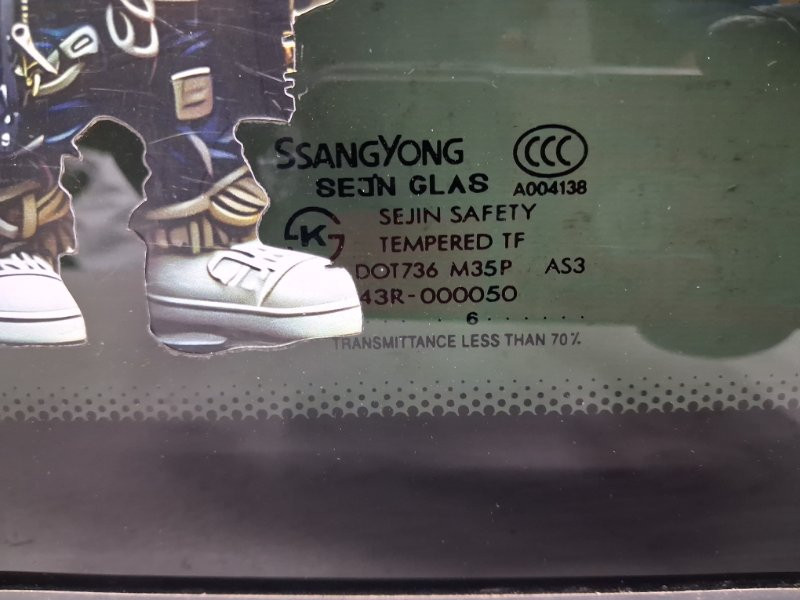 Стекло в кузов заднее левое SsangYong Actyon CJ 2.0 DIESEL D20DT 2005 (б/у) Київ - зображення 2
