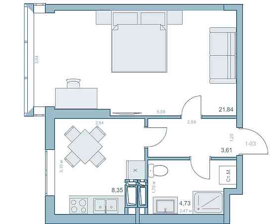 продажа 1-к квартира Киев, Шевченковский, 24000 $ Київ