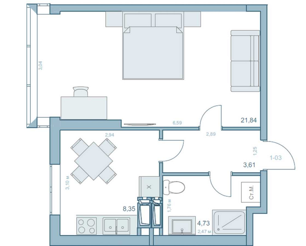 продажа 1-к квартира Киев, Шевченковский, 24000 $ Київ - зображення 5