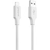 Кабель Proove Striped Silicone USB-A to Lightning 1m White (CCSS00001102) (Код товару:40990) Харків