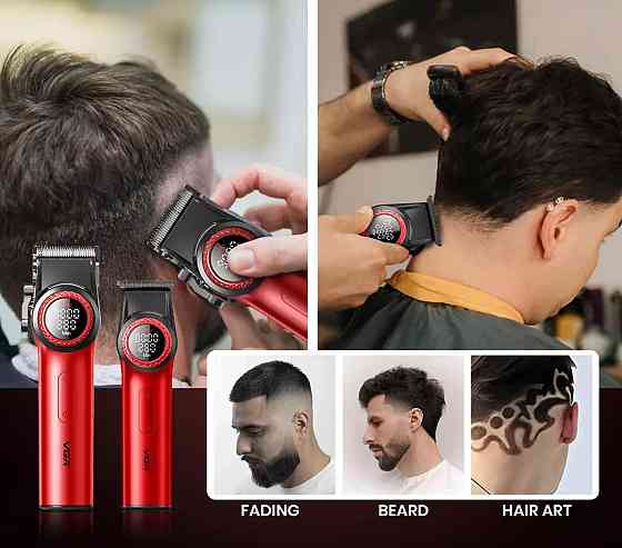 Комплект длят стрижки VGR V-001&V-977 RED красный Киев