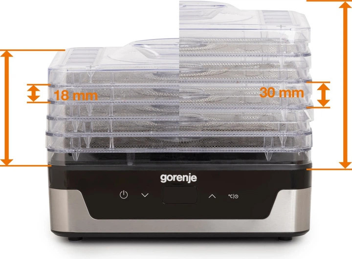 Сушилка для овощей и фруктов Gorenje FDK400DE 240 Вт черная Киев - изображение 8