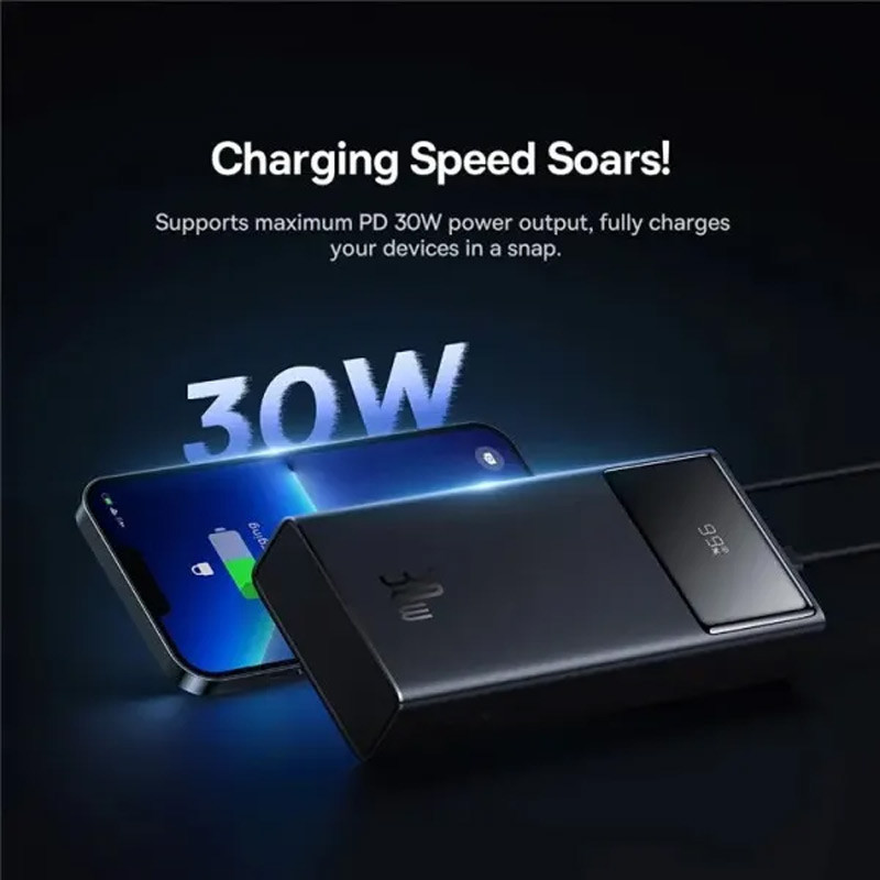 Портативное ЗУ Baseus Star-Lord Digital Display 30W 30000 mAh (P10022905113-00) Херсон - зображення 8