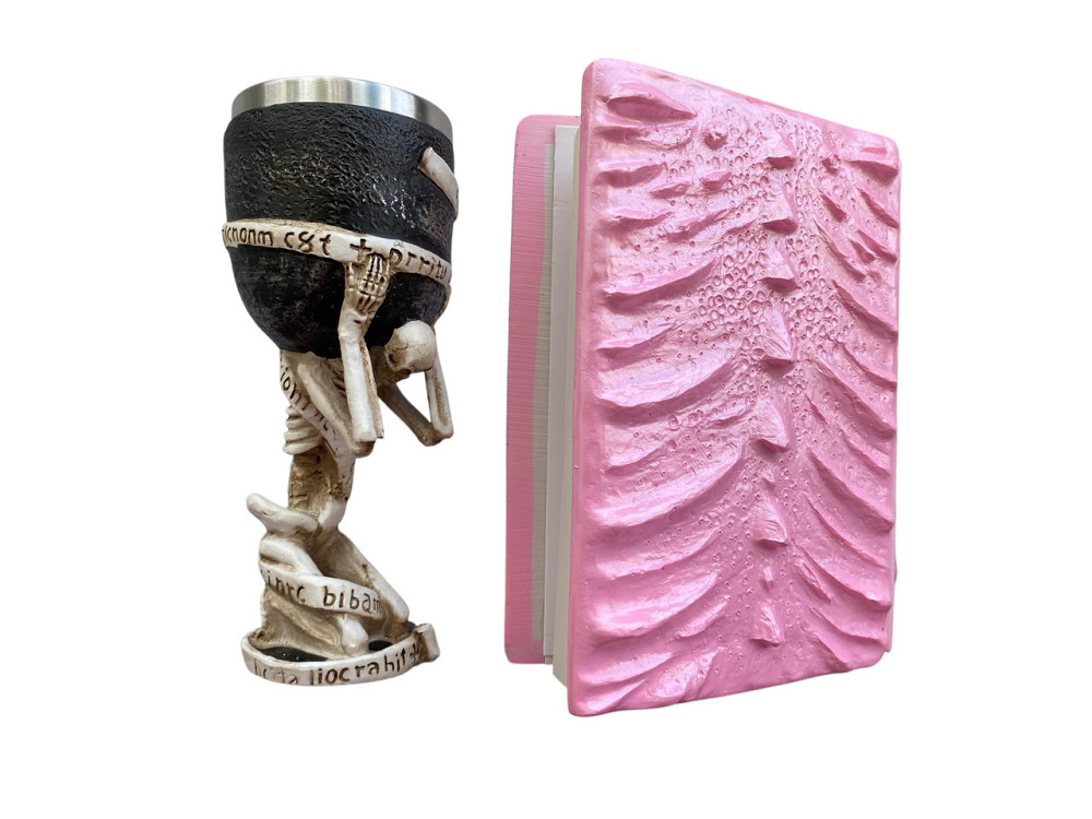 Подарочный набор Бокал 3D Скелет на Колене и Блокнот 3D «Дракон Единорога» Киев - изображение 2