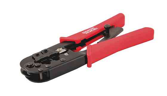 Клещи для обжима штекеров MASTERTOOL RJ11, RJ12, RJ45 витая пара/телефон 75-2243 Харьков