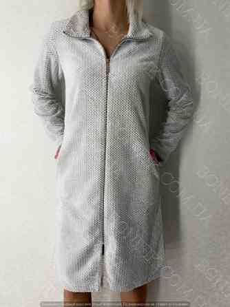 Женский домашний халат на молнии из мягкого велcофта "Assorty" (90203) (арт. 1634) Кривий Ріг