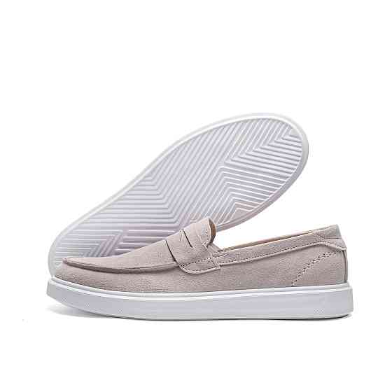 Мужские кожаные лоферы Urban Style Beige Київ