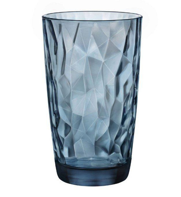 Стакан високий 470 мл Diamond Ocean Blue Bormioli Rocco 350260-M-02321990 Київ - зображення 1
