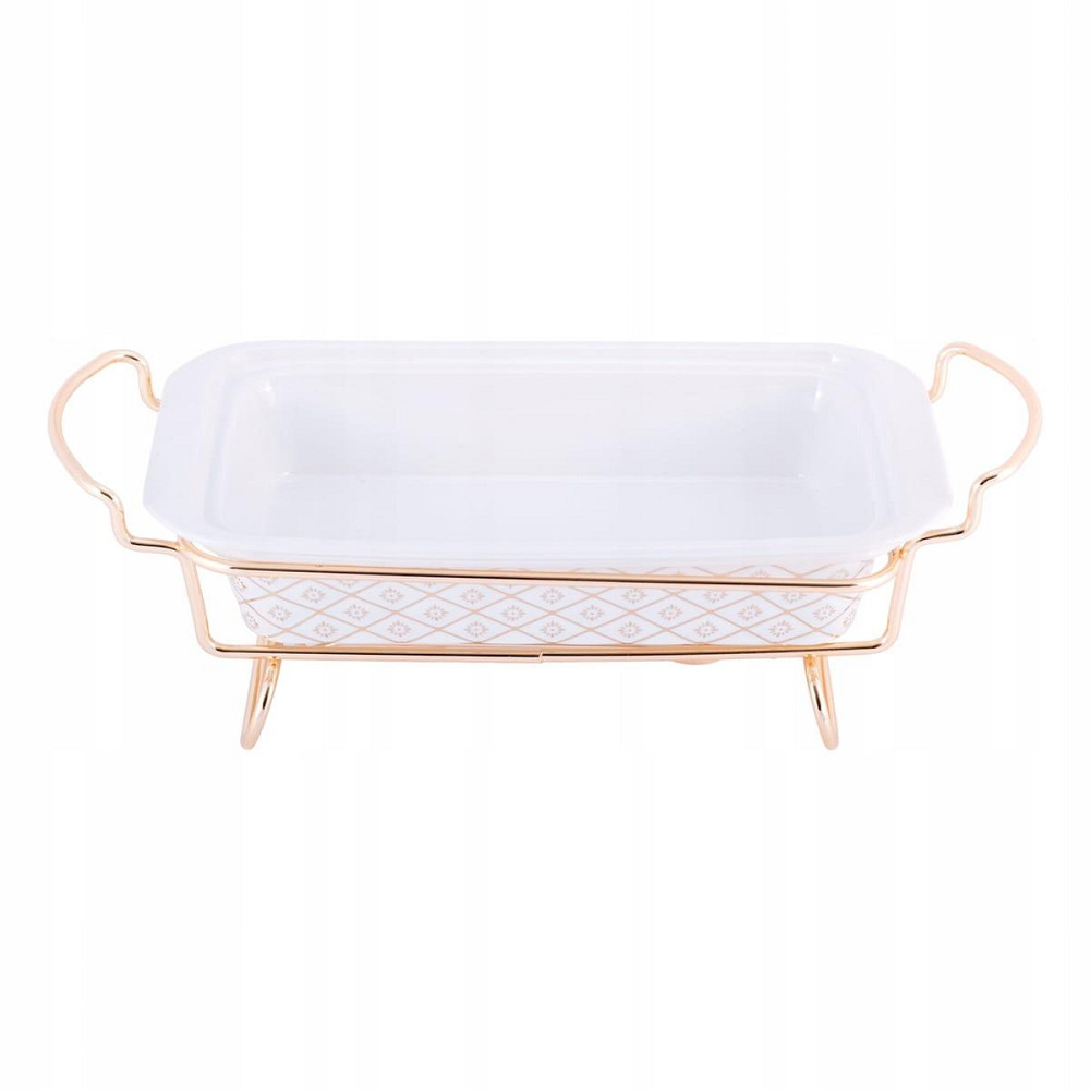 Мармит прямоугольный с подставкой Kamille 1,3 л KM 6416 Одесса - изображение 2