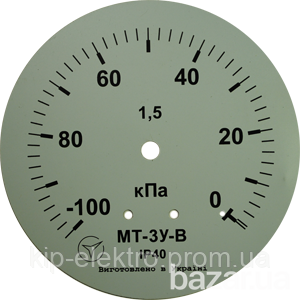 Вакуумметр показывающий МТ-3У-В (МТ-3У, МТ 3У, МТ3У, МТ3-У) - радиальный штуцер (РШ) Киев - изображение 2