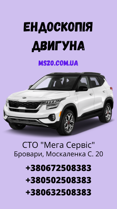 Ендоскопія двигуна автомобіля, діагностування Бровари - зображення 1