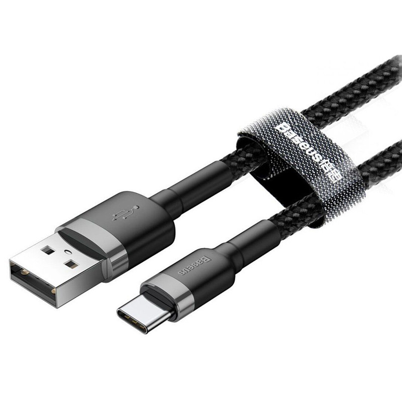 Дата кабель Baseus Cafule USB to Type-C Cable 3A (1m) (CATKLF-B) Херсон - изображение 8