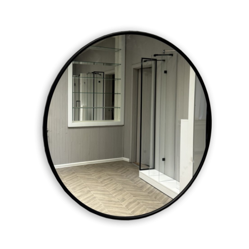 Дзеркало в металевій рамі Д-800 мм. Киев - изображение 1