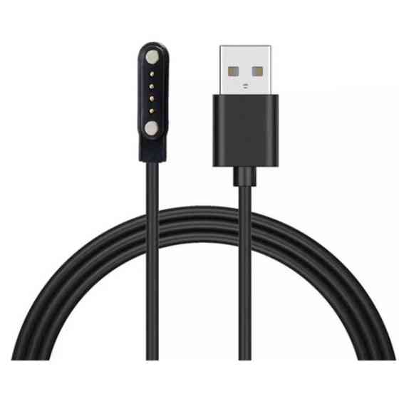 DM Зарядний кабель для смарт-годинників 4-pin 9.0mm Black Харків