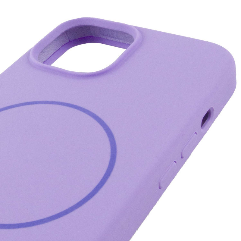 Чехол Silicone Case Full Protective (AA) NO LOGO with MagSafe для Apple iPhone 15 (6.1") Херсон - изображение 4