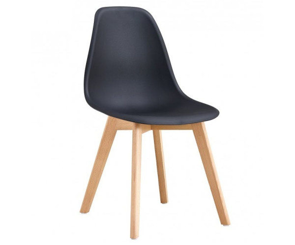 Стілець Лоренцо пластиковий чорний Днепр - изображение 1