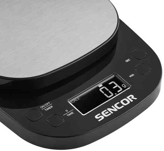 Весы кухонные Sencor SKS0804BK 2 кг черные Киев