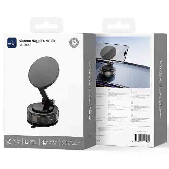 Автодержатель WIWU Wi-CH057 Holdex Magnetic Car Holder with Vacuum Mount Херсон