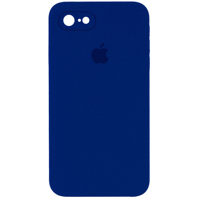 Чехол Silicone Case Square Full Camera Protective (AA) для Apple iPhone 7 / 8 / SE (2020) (4.7") Херсон - зображення 6