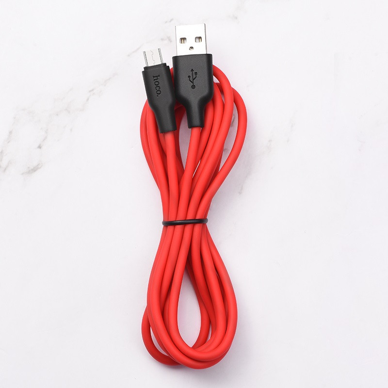 Дата кабель Hoco X21 Plus Silicone MicroUSB Cable (1m) Херсон - зображення 2