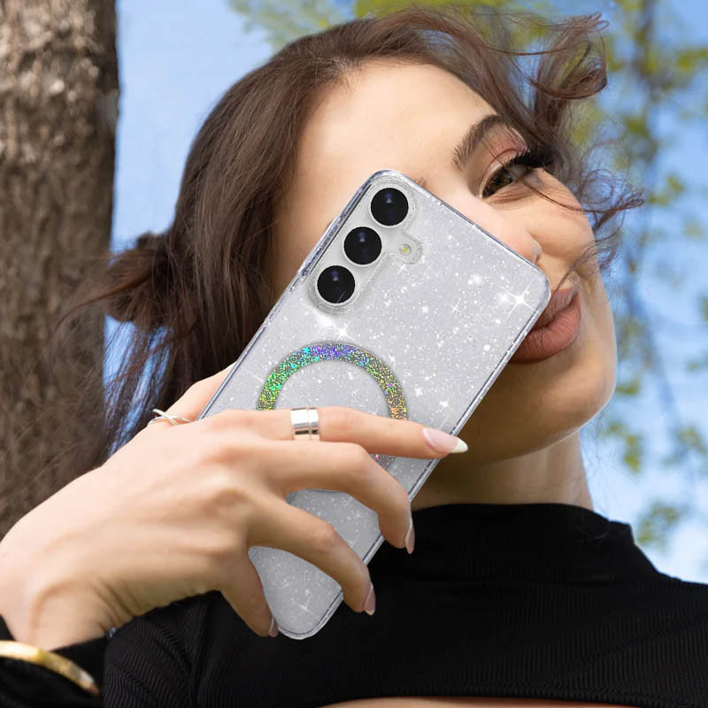 Чехол TPU Eclipse Sparkle (MagFit) для Samsung Galaxy A25 5G Херсон - изображение 2