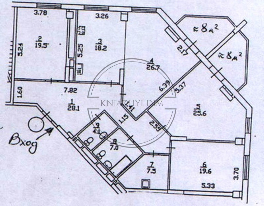 Продажа раздельной 4-х к. кв. на м.Левобережная, Раисы Окипной 4А. № 21120597 Київ - зображення 2