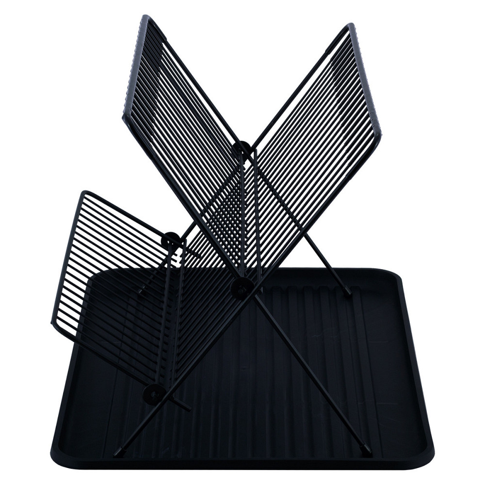 Сушилка для посуды Kamille 43*32*25,5см из алюминия черный KM0753 Одесса - изображение 4