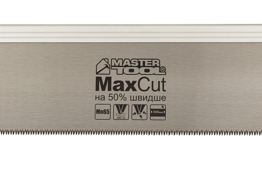 Ножовка пасовочная MASTERTOOL 12TPI MAX CUT 300 мм закаленный зуб 3-D заточка полированная 14-2703 Харьков - изображение 2