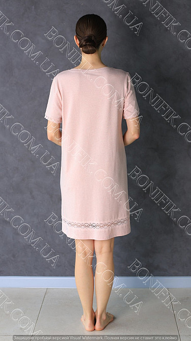 Женская ночная сорочка с коротким рукавом "Grace" (арт. LDK 103/21/01) Кривий Ріг - зображення 9