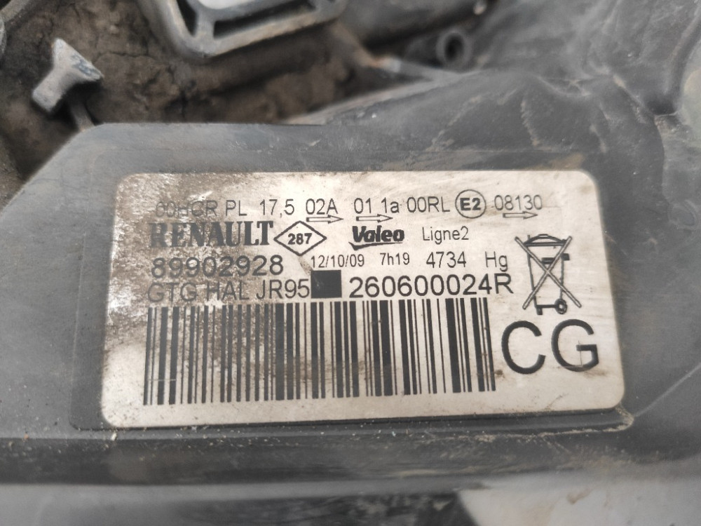 Фара левая Renault Scenic III 2009-2012 Ковель - изображение 2