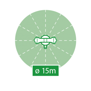 Дождеватель / ороситель HoZelock 2510 спринклерный круговой 177 м² Київ - зображення 3