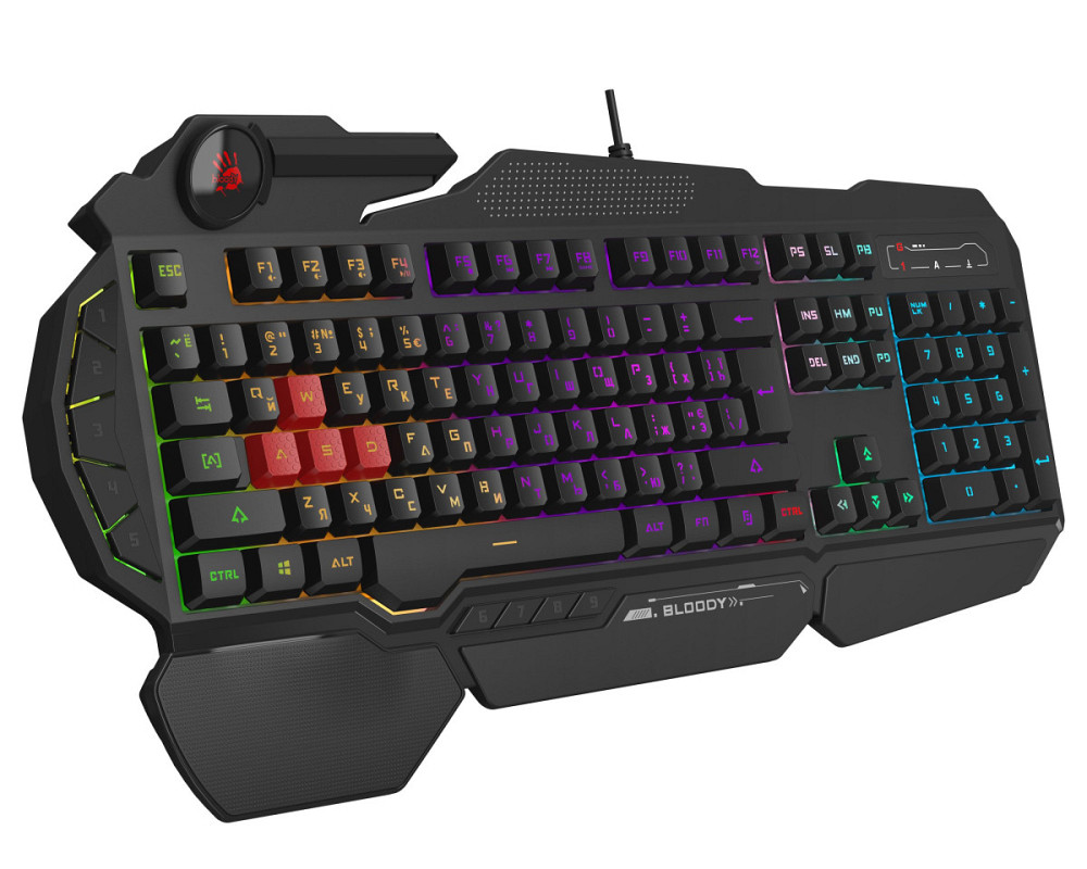 Клавиатура компьютерная проводная Bloody B310N Black черная Київ - зображення 4
