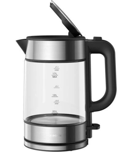 Электрочайник Xiaomi Electric Glass Kettle MJDSH05FD/BHR7423EU 1.7 л серебристый Київ - зображення 2
