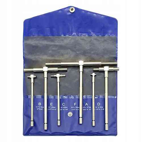 Набор нутромеров телескопических 8-150мм 6 штук в сумке TGSB8150 Харків