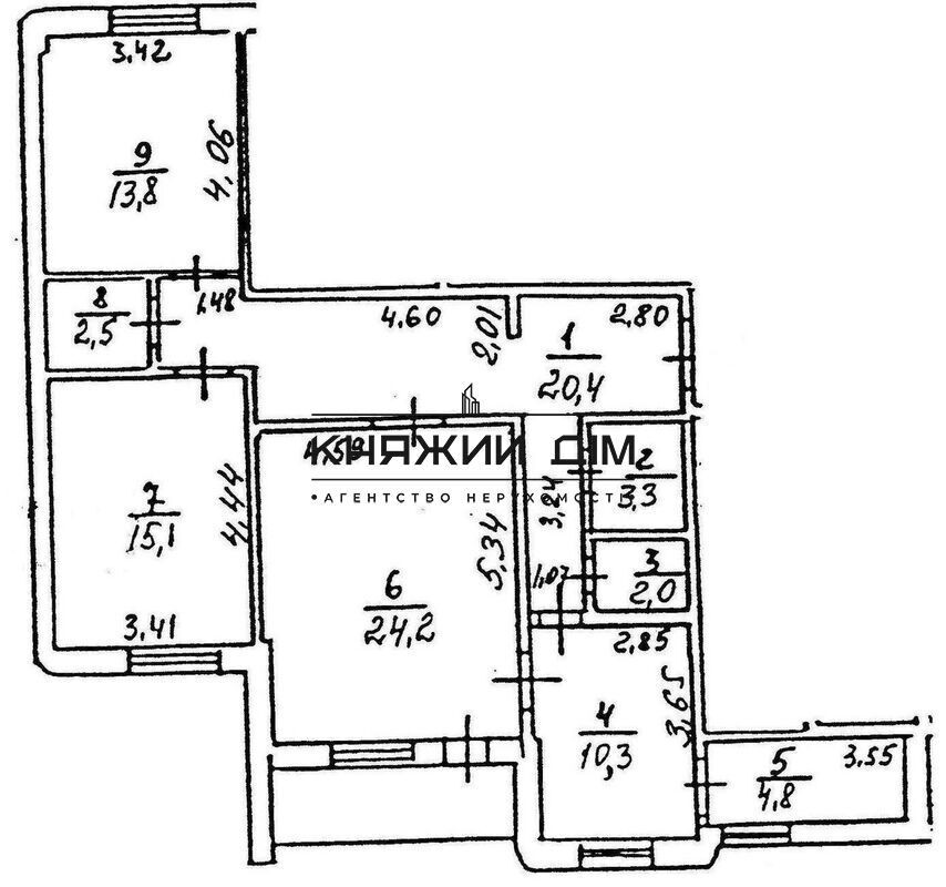 Оренда 3-х к. квартири на Борщагівці. № 11163569 Киев - изображение 10