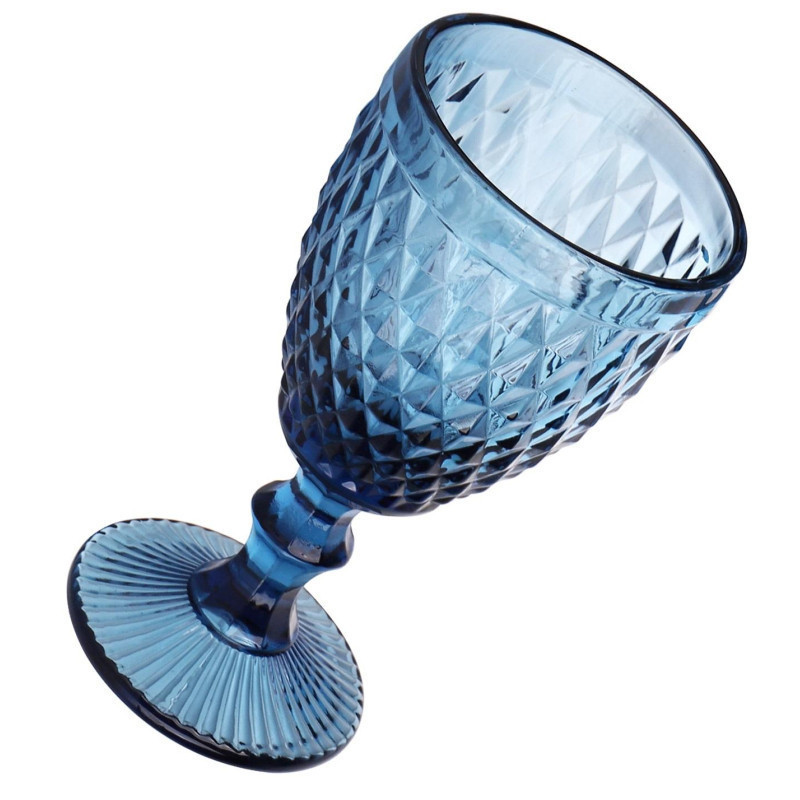 Набор бокалов для вина Elodia Винтаж 320 мл 6 шт синий Одеса - зображення 7