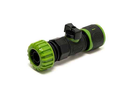 Коннектор быстросъемный MASTERTOOL с вентилем для шланга ¾" 92-9374 Харьков