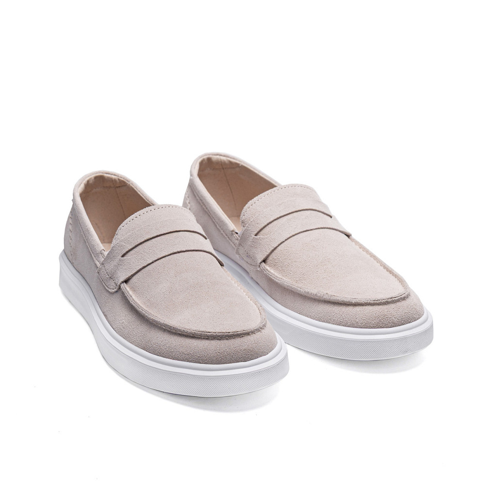 Мужские кожаные лоферы Urban Style Beige Київ - зображення 3