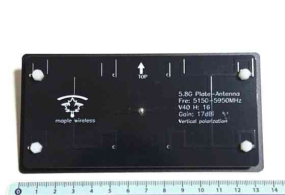 Антенна 5150-5950MHz, до 50 Вт 17dBi пластинчатая RP-Manual Maple Wireless, For FPV Monitor Дніпро
