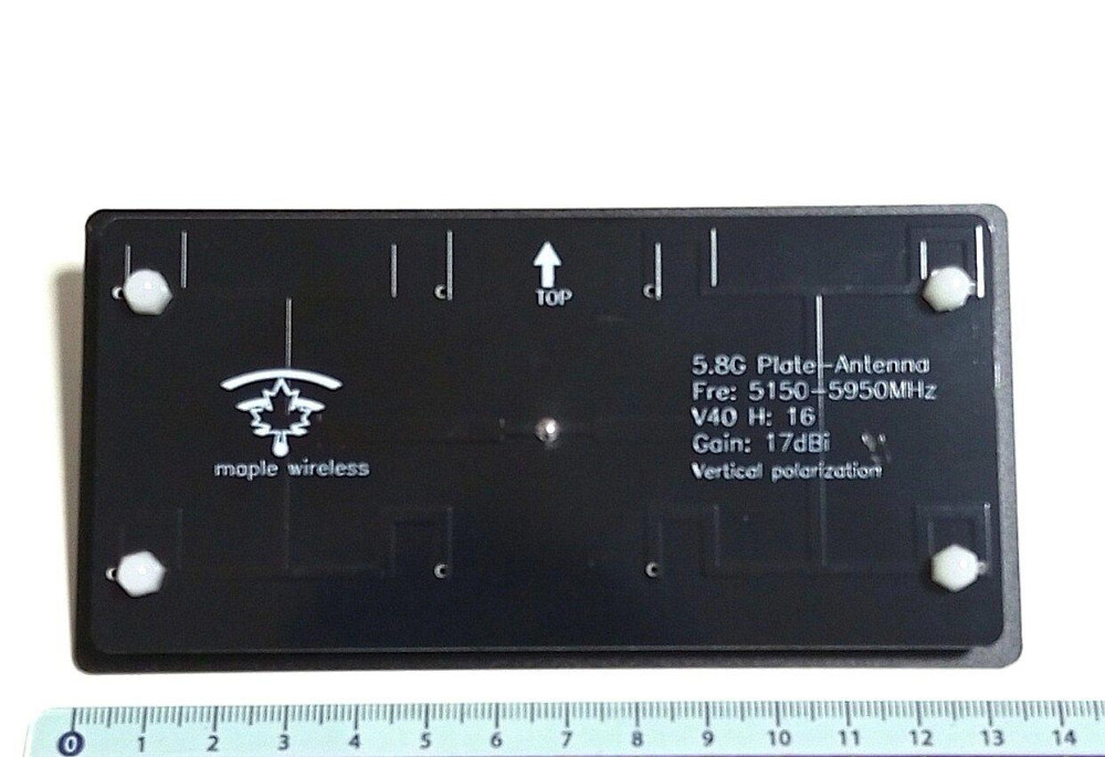 Антенна 5150-5950MHz, до 50 Вт 17dBi пластинчатая RP-Manual Maple Wireless, For FPV Monitor Дніпро - зображення 6