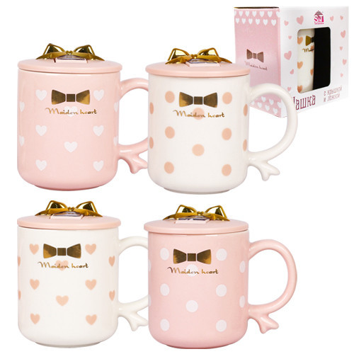 Кухоль з кришкою SNT Бантик 20626 360 мл Київ - зображення 1