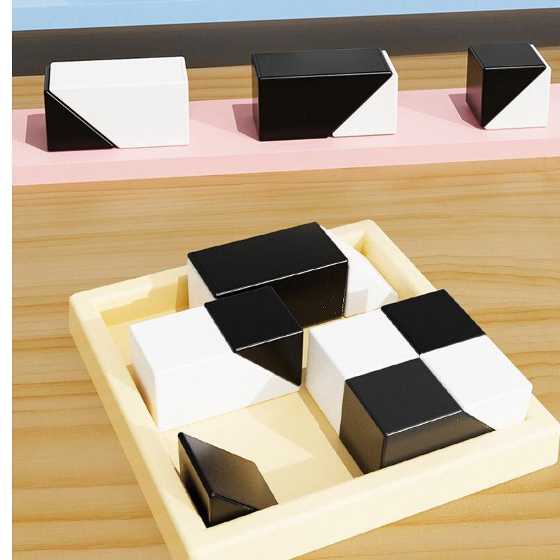 Настольная интерактивная игра Ummi ME-149 Hidden Black and White Blocks Херсон - зображення 5