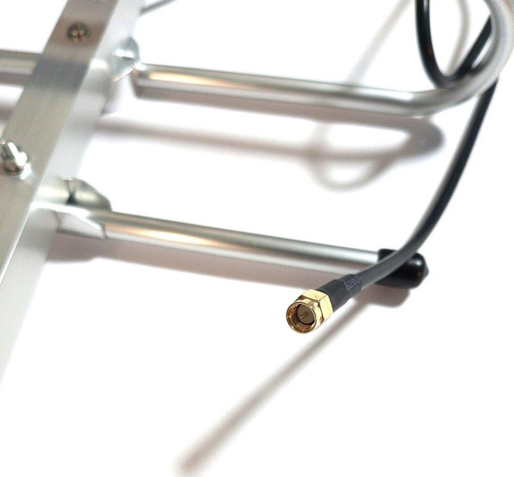 Антенна Yagi 360-480/890-930/1240-1395/1550-3200 МГц 8 дБ, до 25 Вт, кабель RG 58U 1 метр с SMA-male Днепр - изображение 6